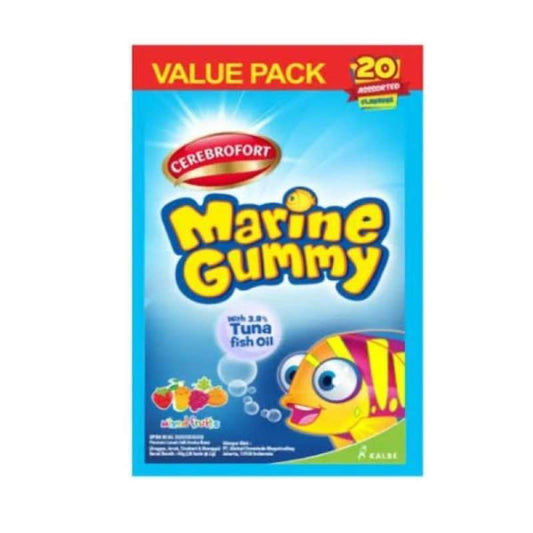 Pekanbaru Cerebrofot Marine Gummy Mix Fruit [Isi 20]