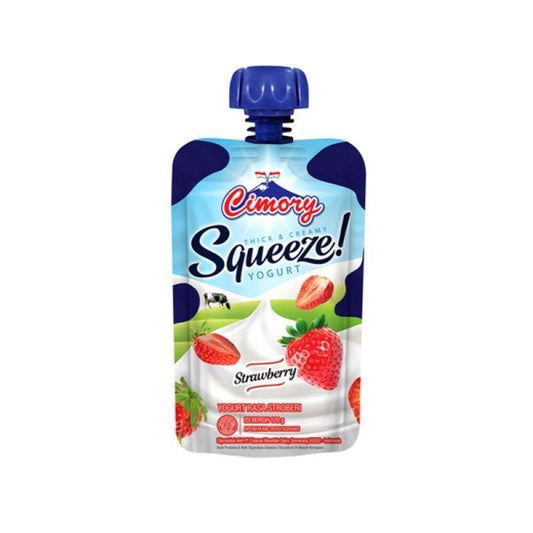 Pekanbaru Cimory Yoghurt Squeeze Strawberry 120Ml