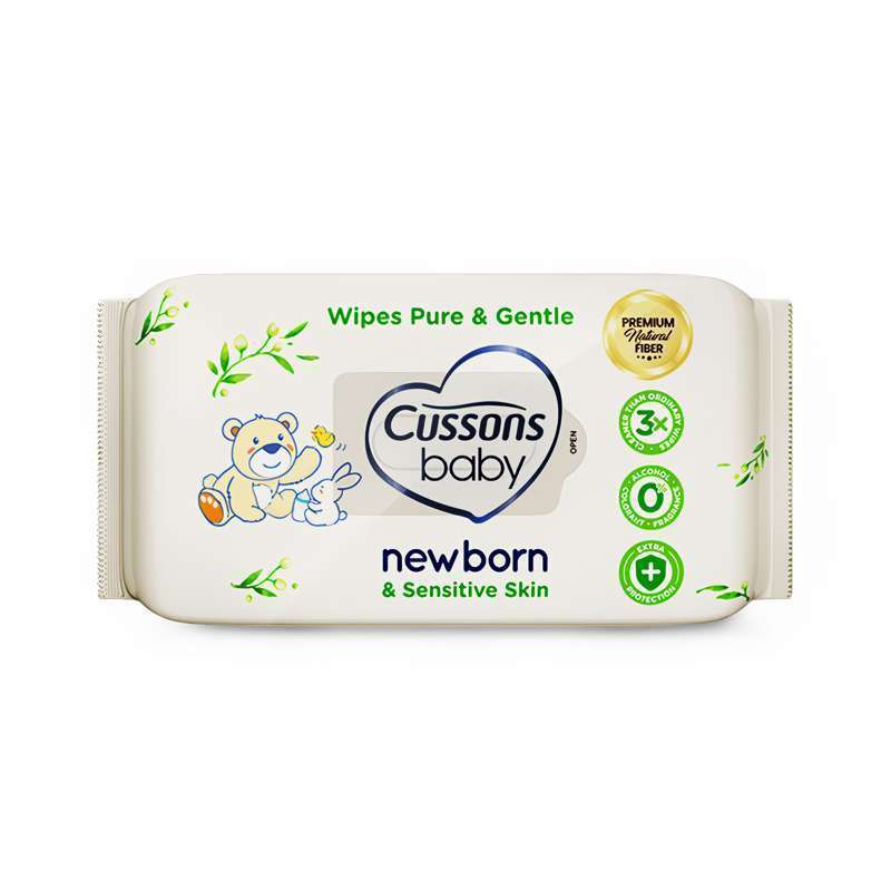Pekanbaru Cussons Baby Wipe 45S Pure&Gentle Rl