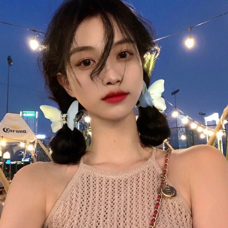 Pekanbaru Jedai Rambut Motif Kupu Kupu Warna / Jepitan Rambut Butterfly