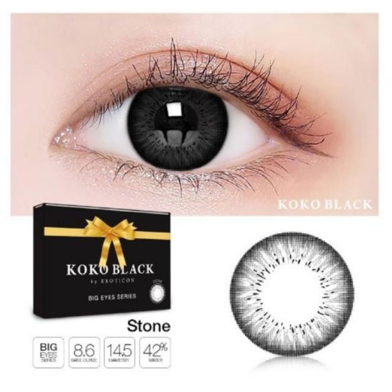 Pekanbaru Softlens X2 Koko Black 14.5Mm Normal Minus/Softlens Minus/Softlens Normal /Kacamata/Kontaklensa