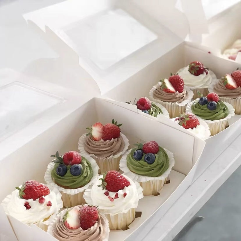 Pekanbaru Box / Kotak Cupcake Muffin Karton Dengan Display