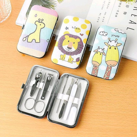Pekanbaru Peralatan Menicure 7In1 Mini Stainless Stell Gunting Kuku Portable