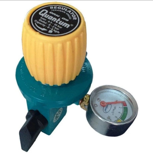 Pekanbaru Regulator Gas Tekanan Tinggi Merk Quantum Qrh-09 Dengan Meteran