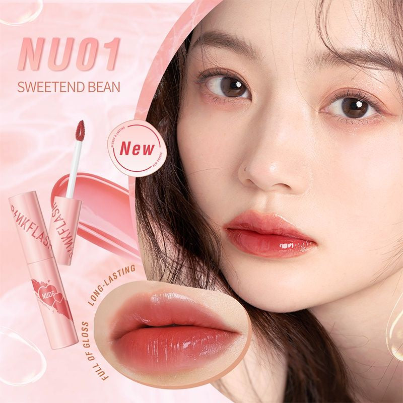 Pekanbaru Pinkflash Watery Glam Lipgloss Super Glossy Shiny Lip Tint High Quality