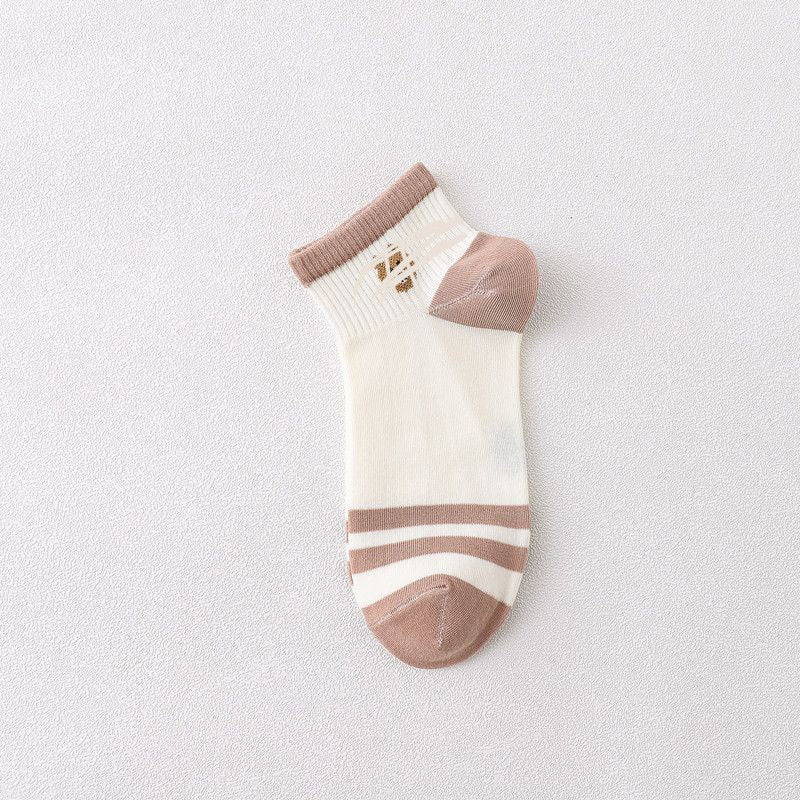 Kaos Kaki Bear Chocolate Cute Women Socks Import Kaos Kaki Berkualitas Square  White Kaos Kaki Beruang Korean Style