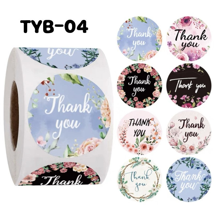Pekanbaru Sticker / Stiker Hampers Bulat Thank You Per Pack