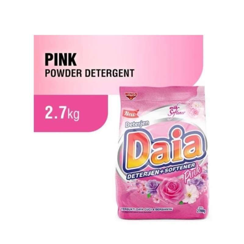 Pekanbaru Daia detergent+softergent pink 2.7kg pak
