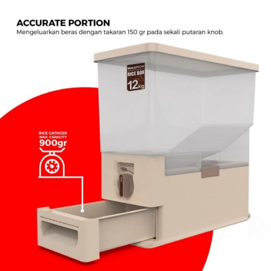 Pekanbaru Rice Box Maspion Mrd 12 / Penampung Beras Maspion Mrd 12