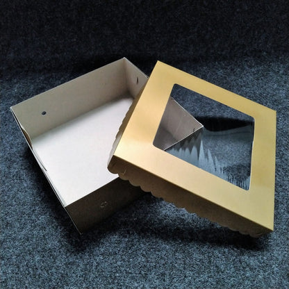 Pekanbaru Gold Cake Box / Kotak Kue Emas Dengan Display Berbagai Ukuran