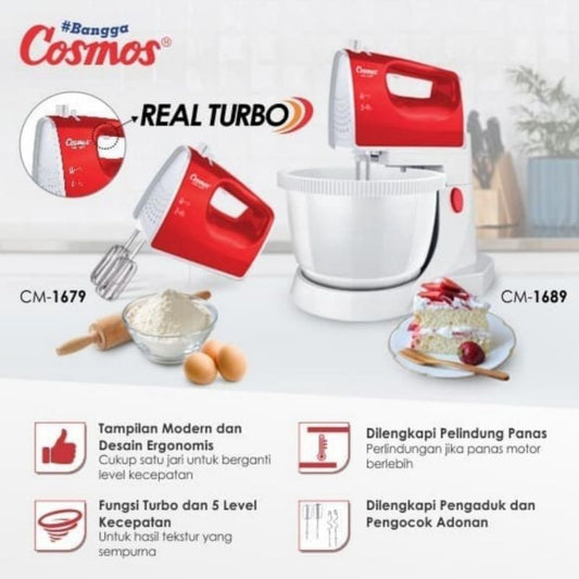 Pekanbaru Stand Mixer Cosmos Cm 1689 Cm-1689