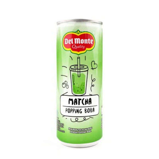Pekanbaru Delmonte Rtd Boba Matcha 240Ml Can