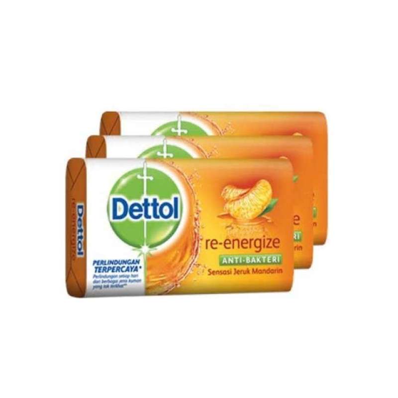 Pekanbaru DETTOL BAR SOAP RE-ENERGIZE CTRS 3X100GR