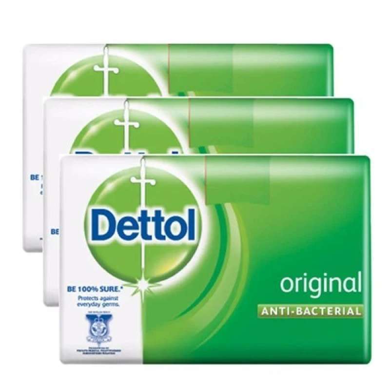 Pekanbaru Dettol original soap 3x65gr pack