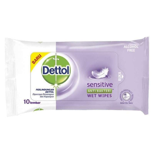 Pekanbaru Dettol Sensitive Wet Wipes 10S