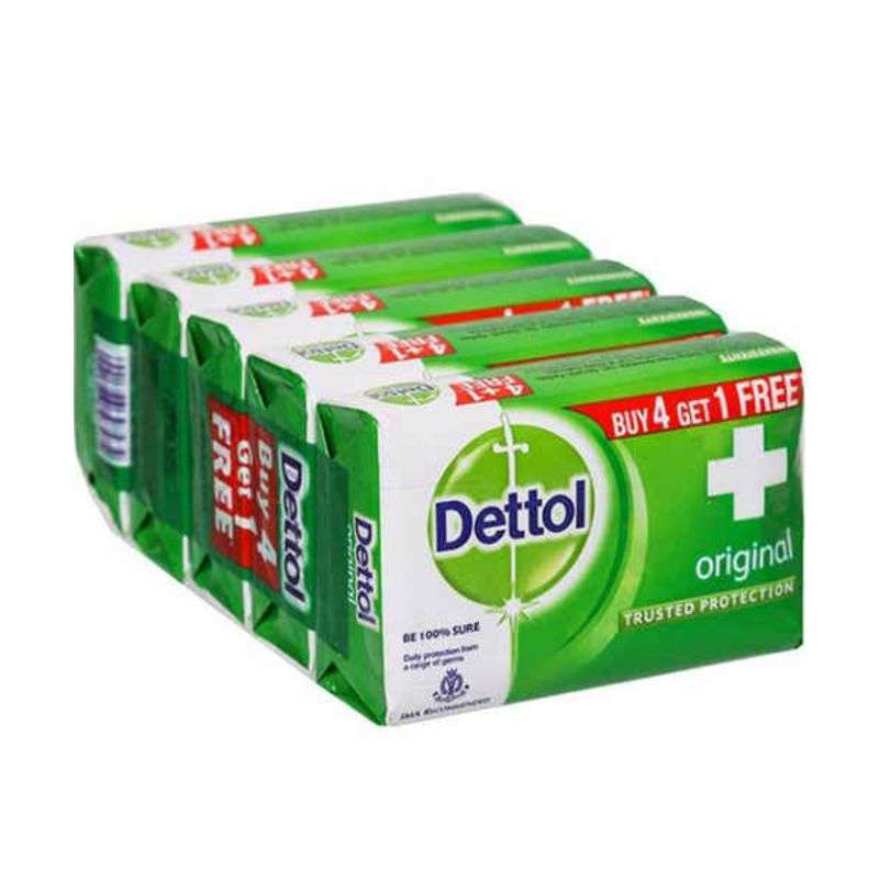 Pekanbaru DETTOL SOAP ORIGINAL 4X100GR+1'S