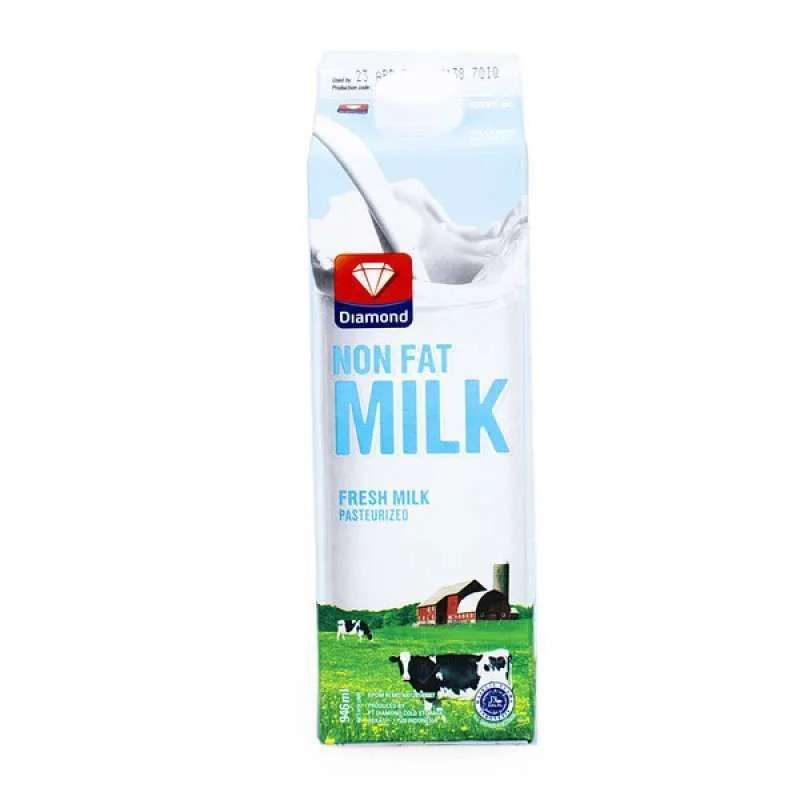 Pekanbaru Diamond Fresh Milk Non Fat 946Ml Tta