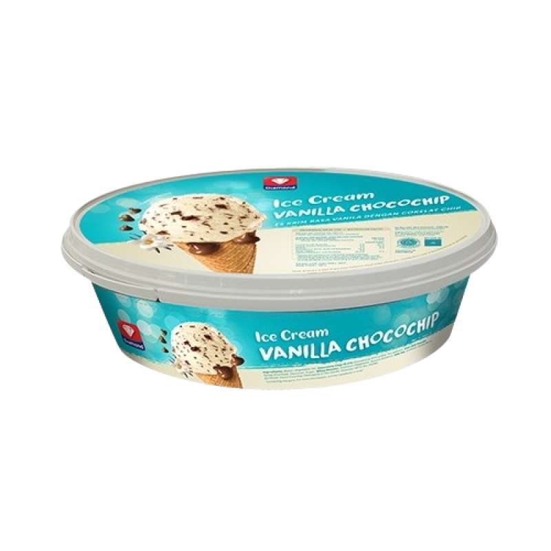 Pekanbaru Diamond Ice Cream Spc Vanilla Chips 700M
