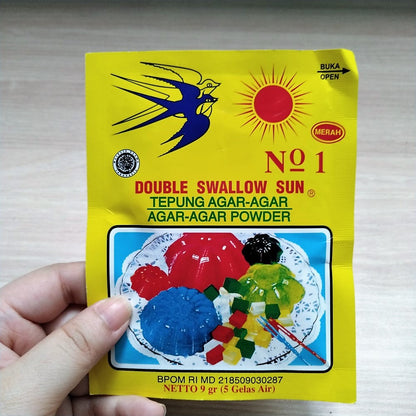 Pekanbaru Tepung Agar-Agar Double Swallow Sun Warna Warni