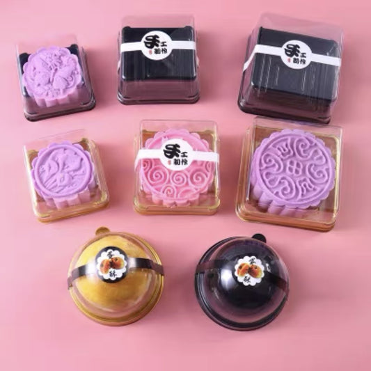 Pekanbaru Mooncake Tray / Alas Kue Bulan Dengan Tutup Berbagai Ukuran