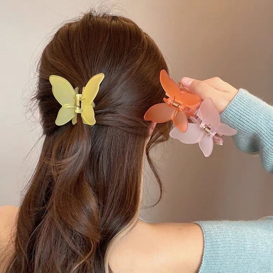 Pekanbaru Jedai Rambut Motif Kupu Kupu Warna / Jepitan Rambut Butterfly
