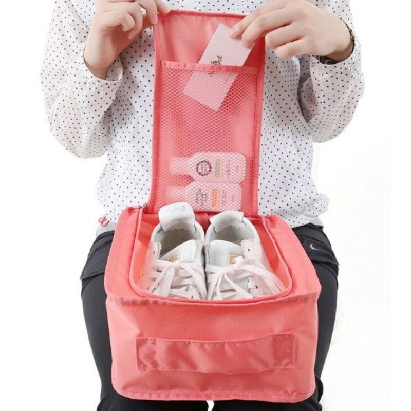 Pekanbaru Monopoly Shoes Pouch Travel / Tas Sendal Sepatu / Shoes Bag Organizer