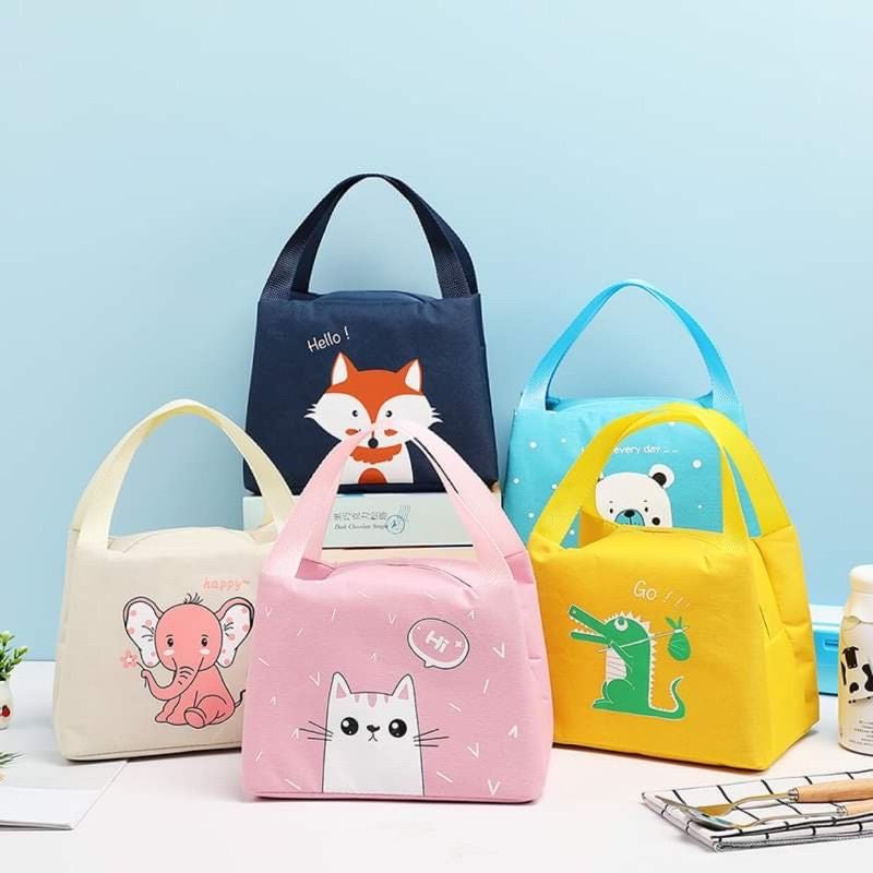 Pekanbaru Tas Bekal Tahan Panas Dingin Karakter Lucu Anak Cooler Lunch Bag