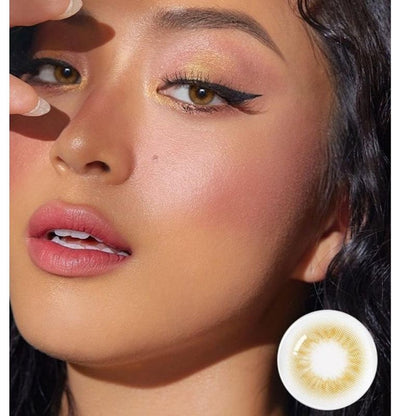 Pekanbaru Softlens Sisse Lens Scandi Gray/Hazel/Olive Normal Hingga Minus 14.5Mm Softlens Tanpa Ring