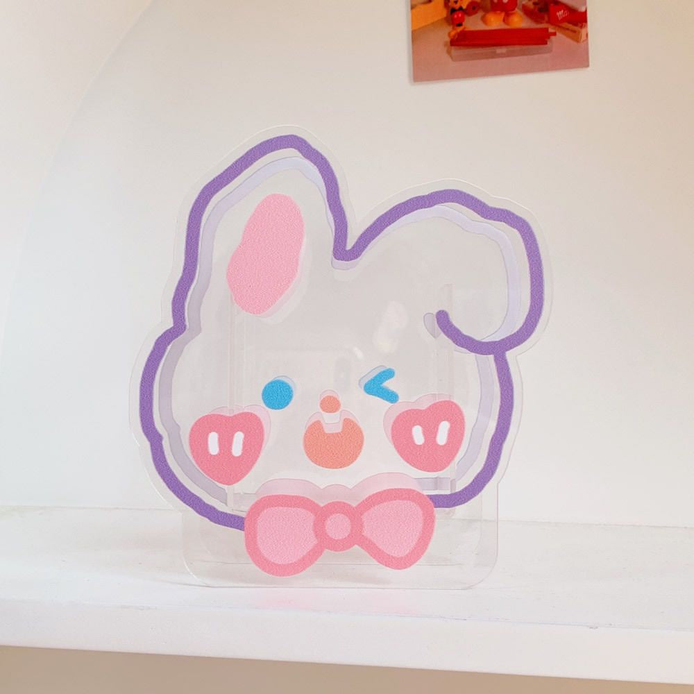 Penholder Motif Unik Lucu Aesthetic Ins Tempat Penyimpanan Pena Akrilik Lucu Karakter Cartoon Korean Style Acrylic Stationary Kit Desk Organizer Cute Cartoon Pen Holder Transparan