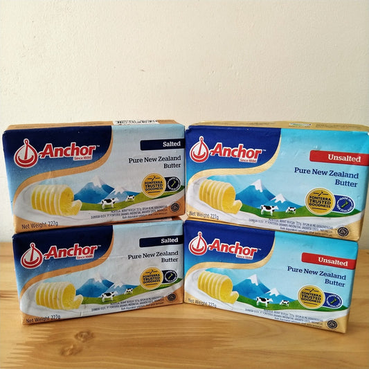 Pekanbaru Anchor Butter Salted & Unsalted 200Gr (Instan Only)