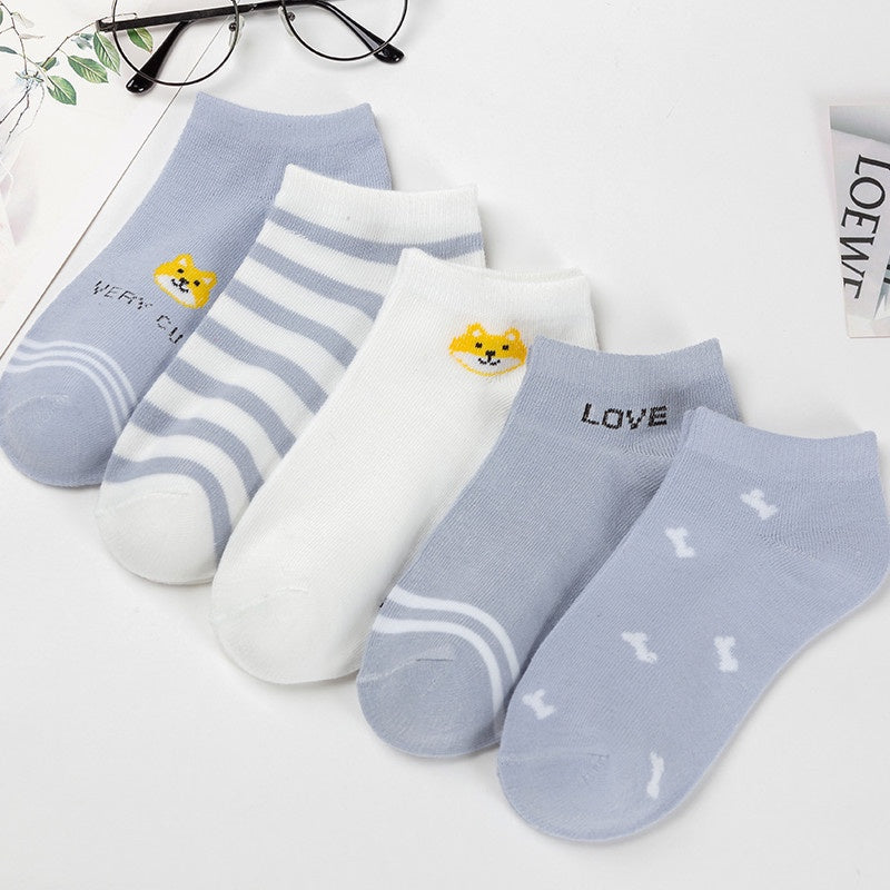Kaos Kaki Lilac Ungu Doggy Women Socks Import Cute Kaos Kaki Berkualitas Kaus Kaki Lembut Nyaman Korean Style