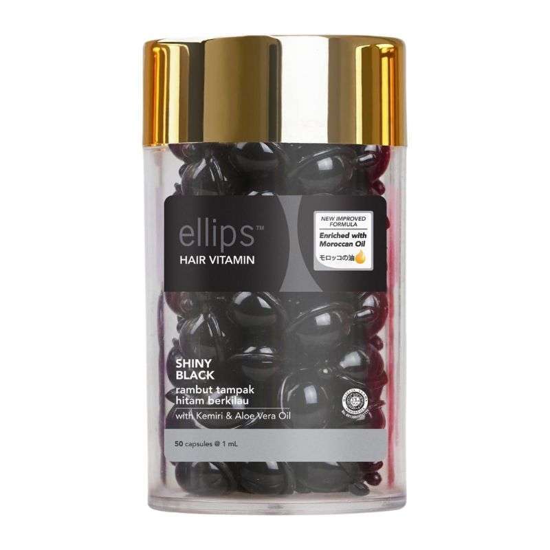 Pekanbaru Ellips Moroccan Shiny Black Jar