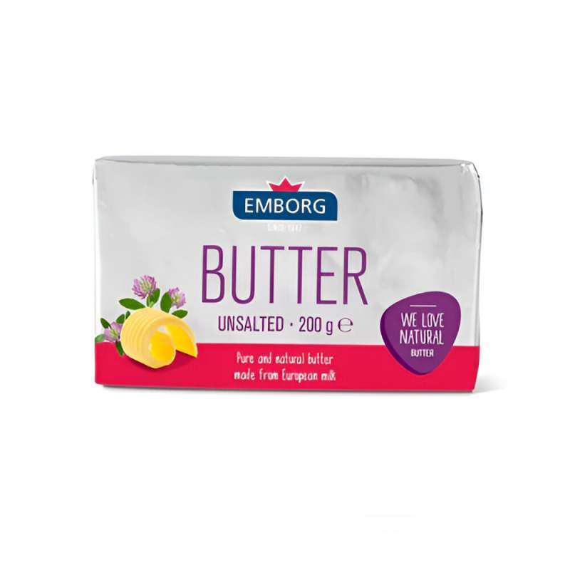 Pekanbaru Emborg Butter Unsalted 200Gr