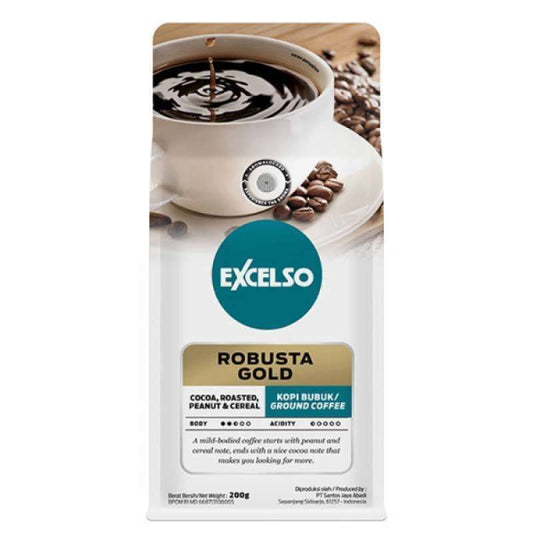 Pekanbaru Excelso Robusta Gold Halus 200Gr Pak