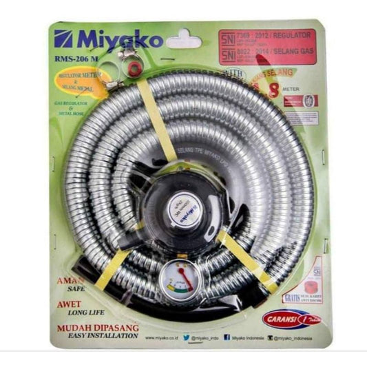 Pekanbaru Selang Regulator Miyako Rms 206 M (Komplit) + Selang Spiral