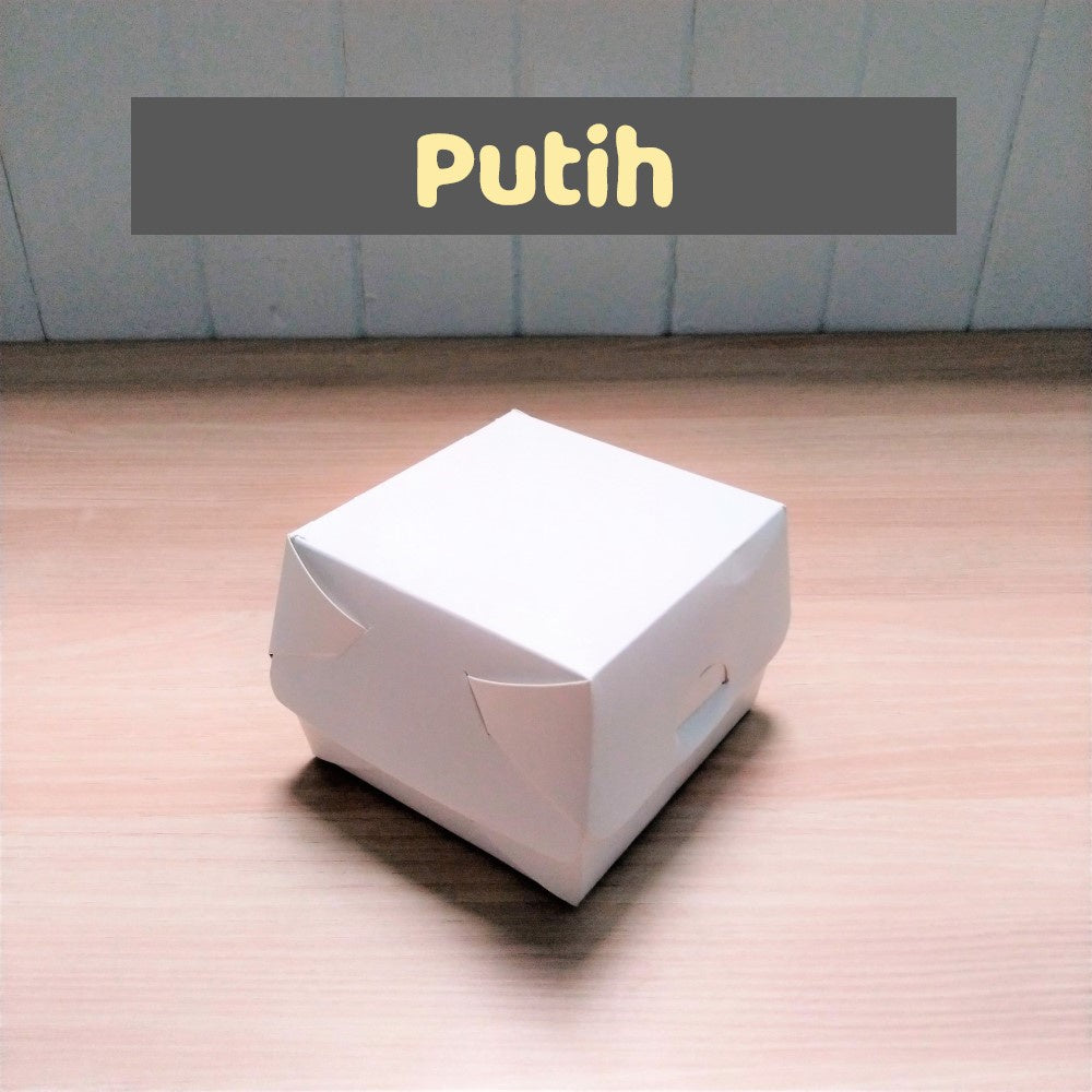 Pekanbaru Box / Kotak Burger Warna Kraft Putih