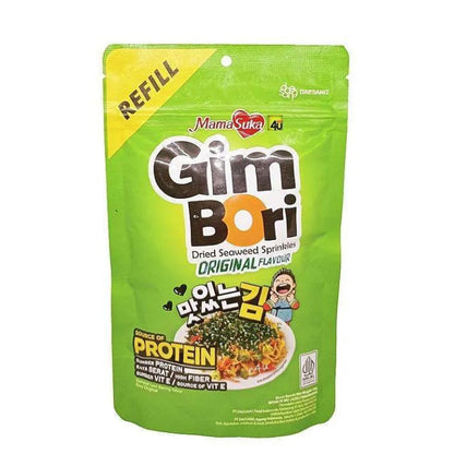 Mamasuka Gim Bori Dried Seaweed Sprinkles, Rumput Laut Rasa Original, Pedas, Extra Spicy, & Bulgogi