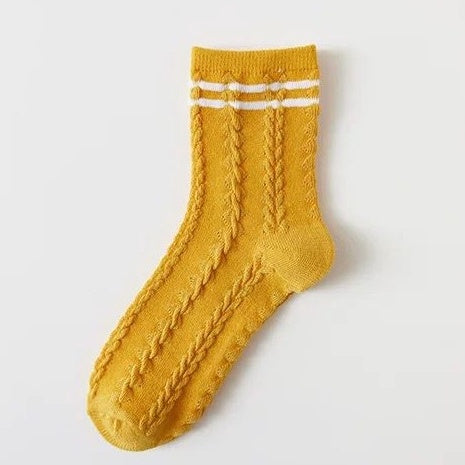 Kaos Kaki Orange White Kaos Kaki Jeruk Oren Jingga Putih Kaos Kaki Panjang Cute Orange Women Socks Kaos Kaki Berkualitas High Quality Sock Korean Style