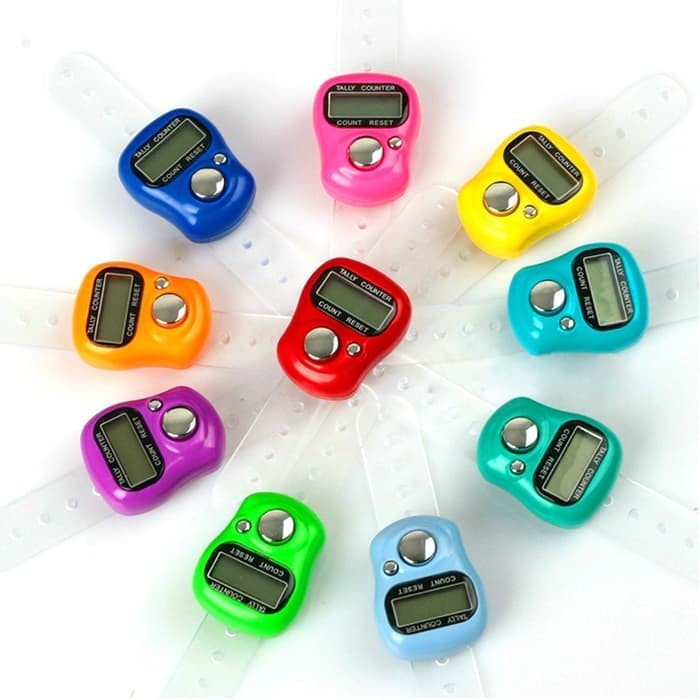 Tasbih Digital Mini Alat Hitung Tasbeh Tasbih Jari Alat Hitung Manual Digital