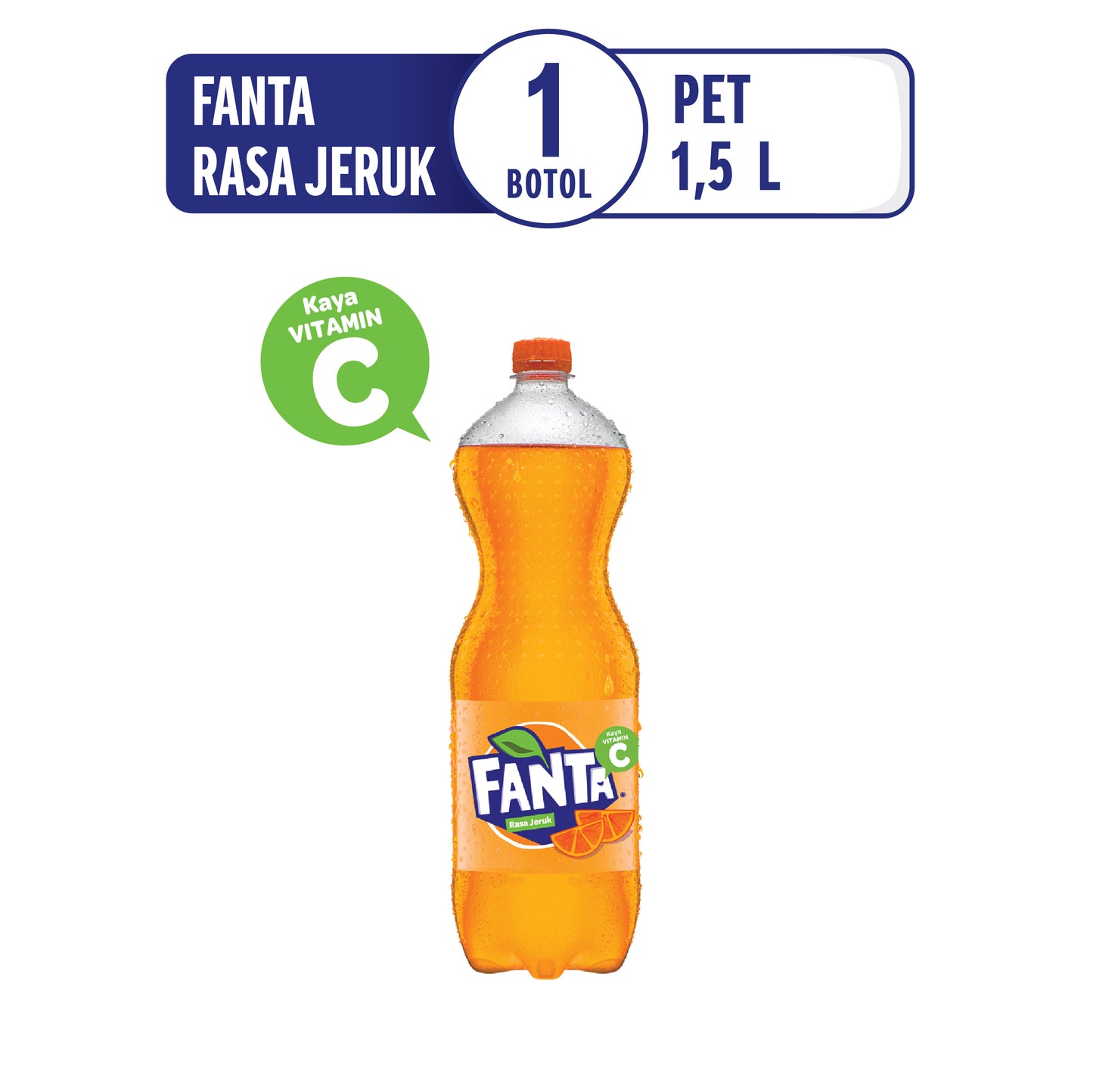 Pekanbaru Fanta Orange [1 Botol X 1.5 L]