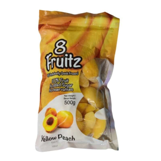 Pekanbaru 8 Fruits Iqf Sliced Yellow Peach 500Gr