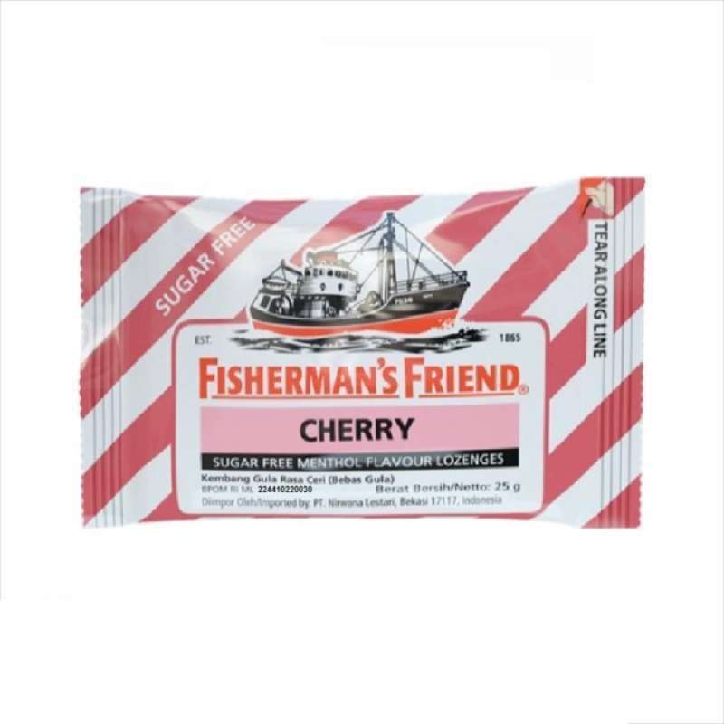 Pekanbaru Fishermans Friend Sugar Free Cherry 25Gr