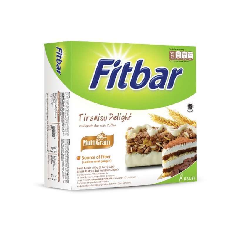 Pekanbaru Fitbar Tiramisu 5X20Gr
