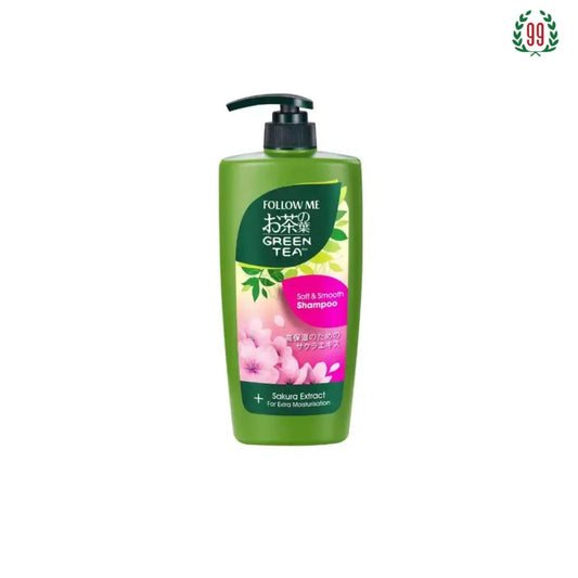 Pekanbaru Follow Me Green Tea Shampoo Soft & Smooth 650Ml