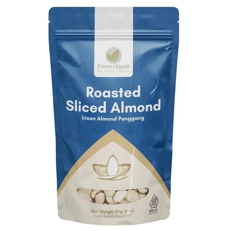 Pekanbaru Francis Organic Roasted Sliced Almond 85Gr