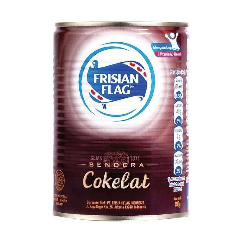 Pekanbaru Frisian Flag Skm Chocolate 490Gr Can