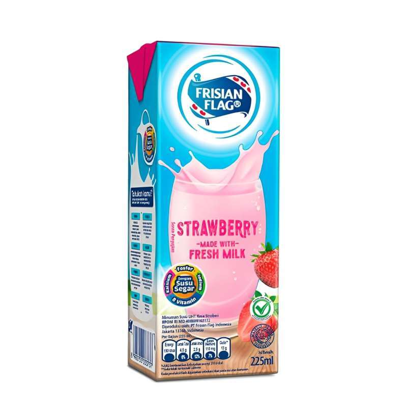 Pekanbaru Frisian Flag Uht Strawberry 225Ml