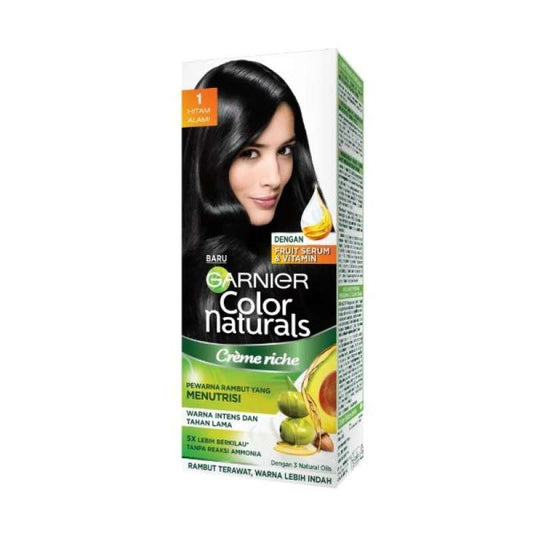 Pekanbaru Garnier Hair Color Natural-1 Hitam Alami