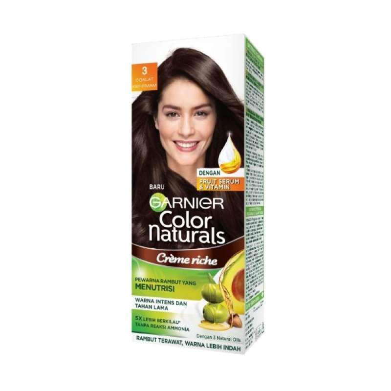 Pekanbaru Garnier Hair Color Natural-3 Coklat Glp