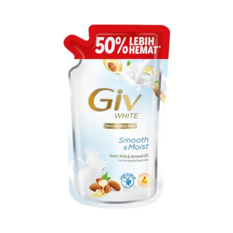 Pekanbaru GIV BODY WASH GOAT'S MILK & ALMOND 800ML REFILL